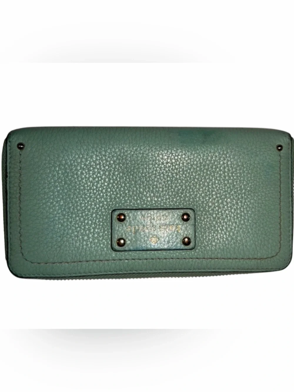 Kate Spade Wellesey Neda Zip-around Blue Leather Wallet